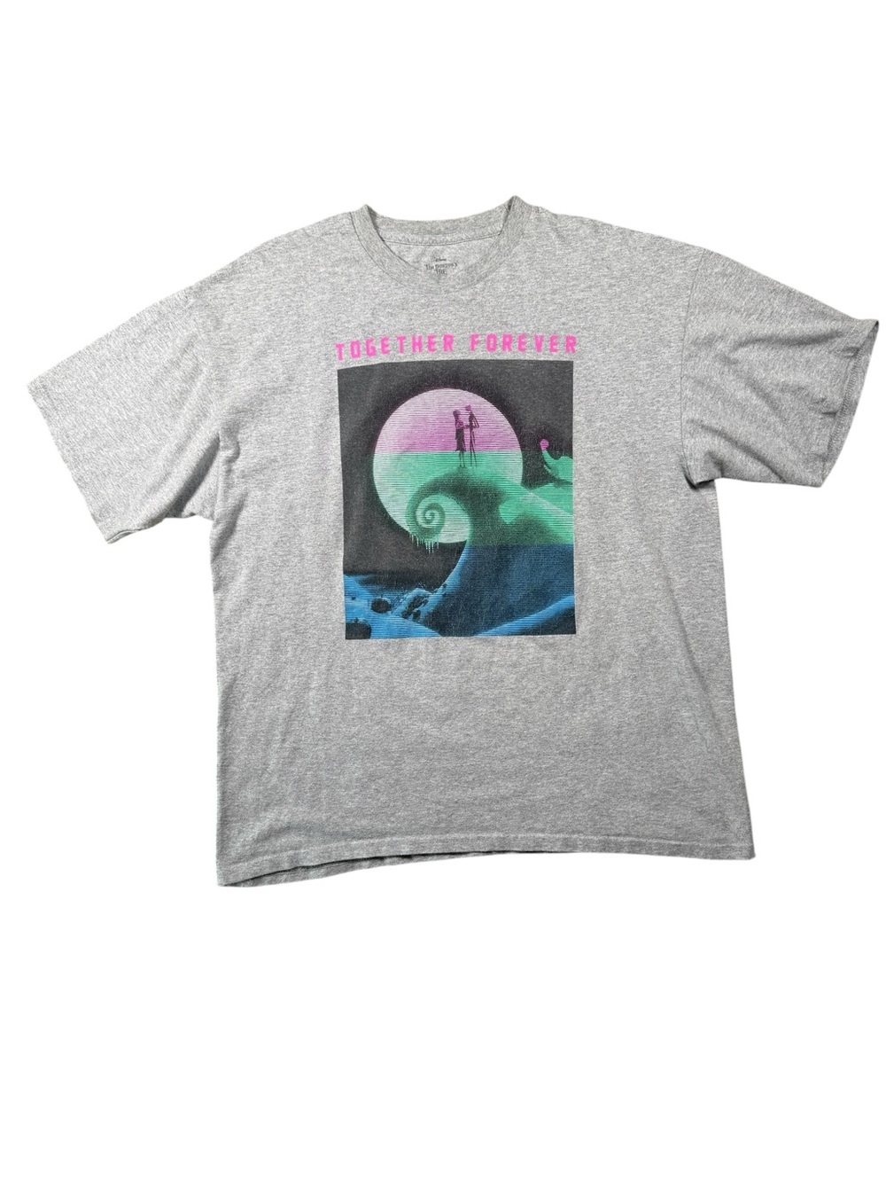 Nightmare Before Christmas Jack & Sally “Together Forever” Graphic Tee Women Xl - Picture 2 of 4